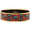 Hermès Pre-Owned - Bracciale rigido Horse largo 65 smaltato XX secolo - Donna - smalto - Taglia unica - Nero