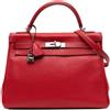 Hermès Pre-Owned - Borsa a tracolla Kelly II Retourne 32 in pelle Togo 2013 - Donna - pelle di vitello - Taglia unica - Rosso