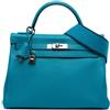 Hermès Pre-Owned - Borsa a tracolla Amazon Kelly II Retourne 32 in pelle Togo 2014 - Donna - pelle di vitello - Taglia unica - Blu