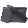 Louis Vuitton Pre-Owned - Borsa a tracolla Eclipse Alpha Wearable con monogramma 2021-2025 - unisex - tela/pelle - Taglia unica - Nero