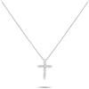 LB Exclusive - Collana Cross in platino con diamanti - Donna - diamanti/platino - Taglia unica - Argento