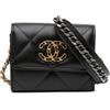 CHANEL Pre-Owned - Borsa a tracolla 19 in pelle di vitello con battente e catena 2020 - Donna - pelle di agnello - Taglia unica - Nero