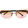 CHANEL Pre-Owned - Occhiali da sole rettangolari anni 2000 - Donna - acetato - Taglia unica - Nero