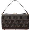 Fendi Pre-Owned - Borsa a mano Push Lock Box in tela con motivo Zucca 2000-2010 - Donna - pelle di vitello/tela - Taglia unica - Marrone