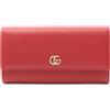 Gucci Pre-Owned - Portafoglio GG Marmont anni 2010 - Donna - pelle di vitello - Taglia unica - Rosso