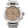 Cartier - Pasha 35mm 1997 - Donna - vetro zaffiro/acciaio - Taglia unica - Marrone