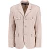 Junya Watanabe MAN - Blazer monopetto in lino - Uomo - lino - 46 - Toni neutri