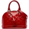 Louis Vuitton Pre-Owned - Borsa a tracolla Alma BB in pelle Vernis con monogramma 2012 - Donna - pelle - Taglia unica - Rosso
