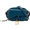Christian Dior Pre-Owned - Borsa a tracolla Saddle mini in pelle di capra 2021 - Donna - pelle di capra - Taglia unica - Blu