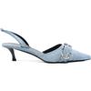 Givenchy Pre-Owned - Pumps Voyou 55mm - Donna - cotone/pelle di vitello/pelle di vitello/cotone - 38 - Blu