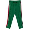 Gucci Pre-Owned - Pantaloni sportivi con nastro Web - Donna - poliestere/cotone - XS - Verde