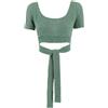 Fendi Pre-Owned - Top con decorazione - Donna - vetro/seta - 42 - Verde