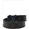 Louis Vuitton Pre-Owned - Cintura reversibile Monogram Eclipse LV Initiales 2022 - unisex - tela - Taglia unica - Nero