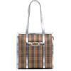 Burberry Pre-Owned - Borsa tote Knight 1983 Link in tela con motivo Haymarket Check 2000-2017 - Donna - tela/pelle di vitello - Taglia unica - Marrone
