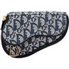 Christian Dior Pre-Owned - Pouch Diorissimo Saddle in tela 1998 - Donna - tela - Taglia unica - Blu
