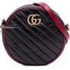 Gucci Pre-Owned - Borsa a tracolla GG Marmont Matelasse Torchon Round mini in pelle 2016-2025 - Donna - pelle di vitello - Taglia unica - Nero