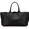 Bottega Veneta Pre-Owned - Borsa tote Intreccio Cabat media in pelle di agnello 2012-2025 - Donna - pelle di agnello - Taglia unica - Nero