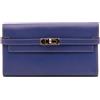 Hermès Pre-Owned - Portafoglio Kelly Longue in pelle Epsom 2012 - Donna - pelle di vitello - Taglia unica - Blu
