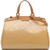 Louis Vuitton Pre-Owned - Borsa a tracolla Brea MM in pelle Vernis con monogramma 2013 - Donna - pelle - Taglia unica - Marrone