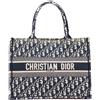 Christian Dior Pre-Owned - Borsa tote Book media in tela con motivo Oblique 2021 - unisex - tela - Taglia unica - Blu