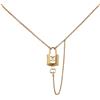 Louis Vuitton Pre-Owned - Collana con pendente Locky placcata oro 2021 - Donna - placcatura in oro - Taglia unica