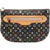 Louis Vuitton Pre-Owned - Pouch Pochette Plate MM con monogramma multicolore 2006 - Donna - tela/pelle - Taglia unica - Nero