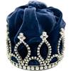 Jennifer Gibson Jewellery - Corona Paste Velvet anni '50 - Donna - vetro/ottone placcato in rodio - Taglia unica - Argento