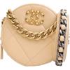 CHANEL Pre-Owned - Clutch 19 tonda in pelle di vitello con catena 2020 - Donna - pelle di vitello - Taglia unica - Marrone