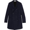 Balenciaga Pre-Owned - Cappotto doppiopetto in lana anni '2000 - Donna - lana/seta - 38 - Blu