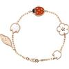 Van Cleef & Arpels - Bracciale Lucky Spring in oro rosa 18 carati con pietre anni 2010 - Donna - oro rosa 18kt/madreperla/onice/corniola - Taglia u...