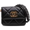 CHANEL Pre-Owned - Borsa a tracolla 19 in pelle di vitello con battente e catena 2021 - Donna - pelle di agnello - Taglia unica - Nero