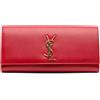 Saint Laurent Pre-Owned - Clutch Cassandre con monogramma Grain de Poudre 2014 - Donna - pelle di vitello - Taglia unica - Rosso