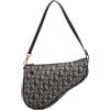Christian Dior Pre-Owned - Borsa a spalla Diorissimo Saddle mini in tela 2002 - Donna - tela/pelle - Taglia unica - Blu