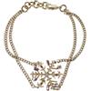 CHANEL Pre-Owned - Bracciale a catena 2005 - Donna - placcatura in oro/pietre sintetiche - Taglia unica