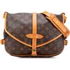 Louis Vuitton Pre-Owned - Borsa a tracolla Saumur 25 con monogramma 1995 - Donna - pelle/tela - Taglia unica - Marrone