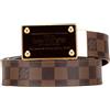 Louis Vuitton Pre-Owned - Cintura reversibile Damier Ebene Inventeur 2008 - Uomo - tela - Taglia unica - Marrone