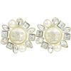 CHANEL Pre-Owned - Orecchini con cristalli e perle sintetiche CC 2021 - Donna - placcatura in oro - Taglia unica