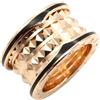Bvlgari Pre-Owned - Anello a due fasce B.Zero1 in oro rosa 18 carati e ceramica 2015-2021 - Donna - Rose Gold - Taglia unica