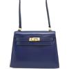 Hermès Pre-Owned - Borsa a spalla Mini Box Calf Kelly 20 1985 - Donna - pelle di vitello - Taglia unica - Blu