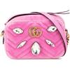 Gucci Pre-Owned - Borsa a tracolla GG Marmont mini 2016-2025 - Donna - velluto - Taglia unica - Rosa