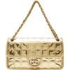CHANEL Pre-Owned - Borsa a spalla Ice Cube - Donna - pelle di agnello - Taglia unica - Oro