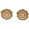 CHANEL Pre-Owned - Orecchini Coco Mark 1986-1988 - Donna - placcatura in oro - Taglia unica