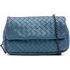Bottega Veneta Pre-Owned - Borsa espandibile a tracolla Intrecciato mini in nappa con catena 2012-2025 - Donna - nappa - Taglia unica - Blu