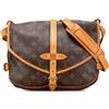 Louis Vuitton Pre-Owned - Borsa a tracolla Saumur 25 con monogramma 1999 - Donna - tela/pelle - Taglia unica - Marrone