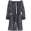 Prada Pre-Owned - Soprabito con stampa - Donna - seta - 40 - Blu