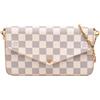 Louis Vuitton Pre-Owned - Borsa a tracolla Pochette Felicie in tela Damier Azur 2018 - Donna - tela - Taglia unica - Bianco