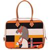 Hermès Pre-Owned - Borsa a mano Plume 32 in pelle Barenia e tela Toile Rocobar 2014 - Donna - tela - Taglia unica - Marrone