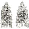 Jennifer Gibson Jewellery - Orecchini chandelier Kramer anni '50 - Donna - Rhodium Plated Metal/vetro - Taglia unica - Argento