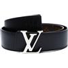 Louis Vuitton Pre-Owned - Cintura con fibbia Monogram LV 2012 - unisex - pelle - Taglia unica - Nero