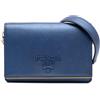Prada Pre-Owned - Borsa a tracolla Lux in pelle Saffiano con inserto in metallo e catena 2000-2025 - Donna - pelle - Taglia unica - Blu